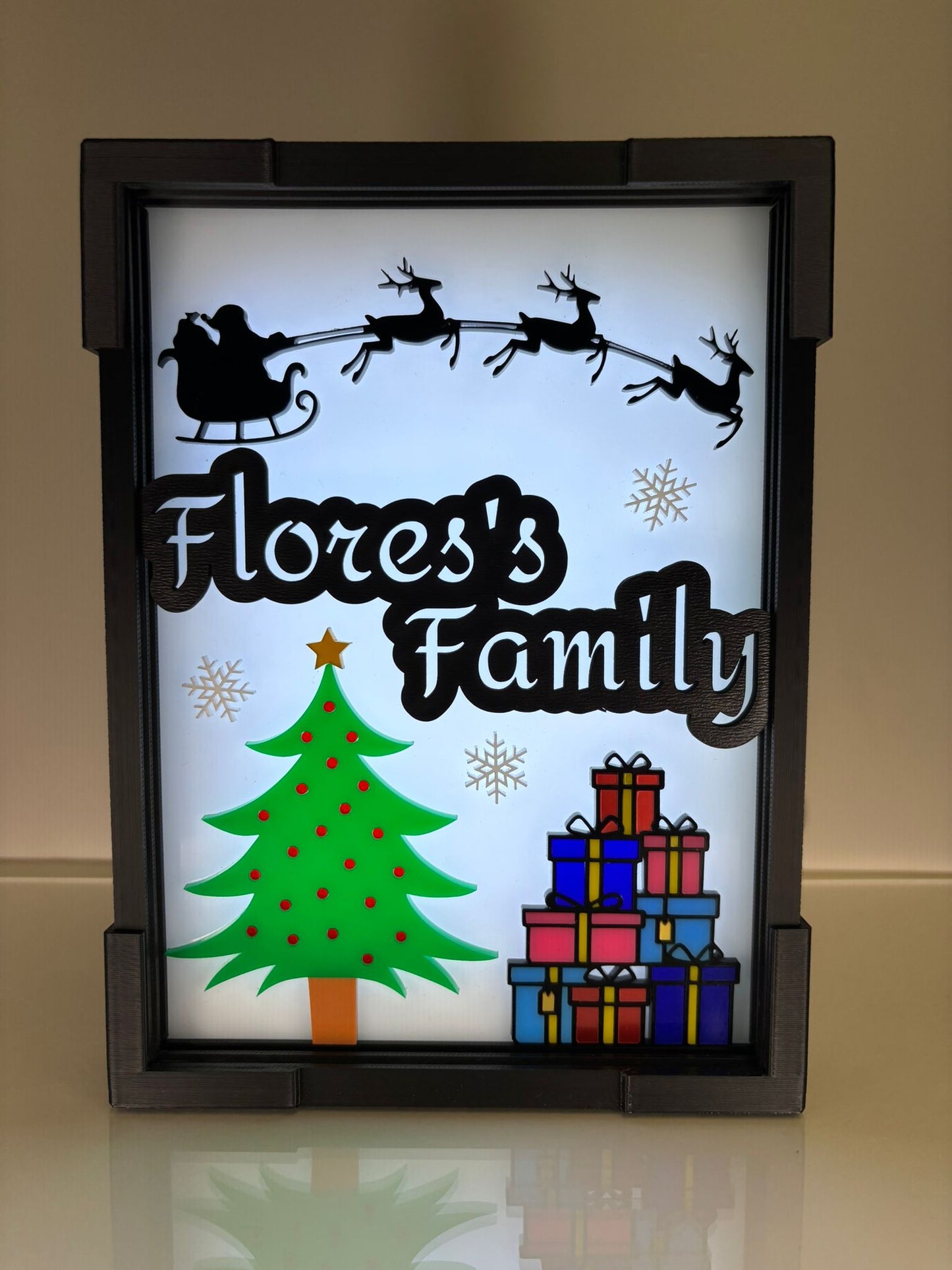 Personalized Christmas Light Box