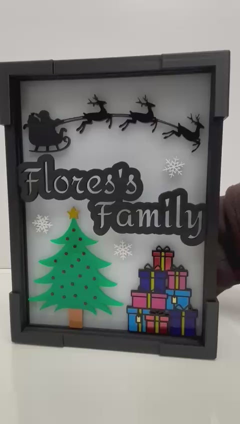 Personalized Christmas Light Box