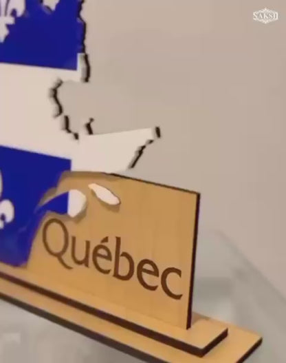 Quebec flag decoration