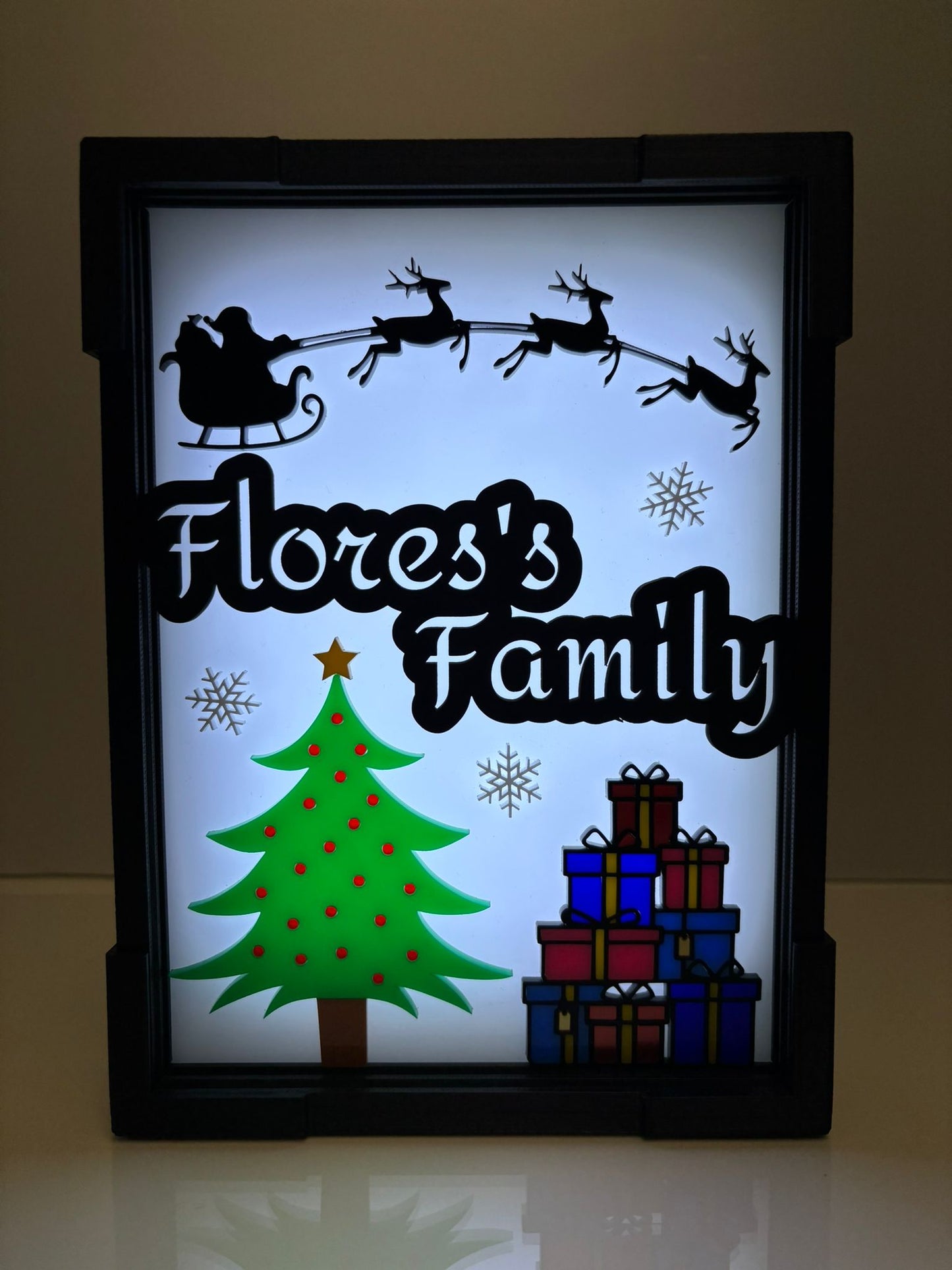 Personalized Christmas Light Box